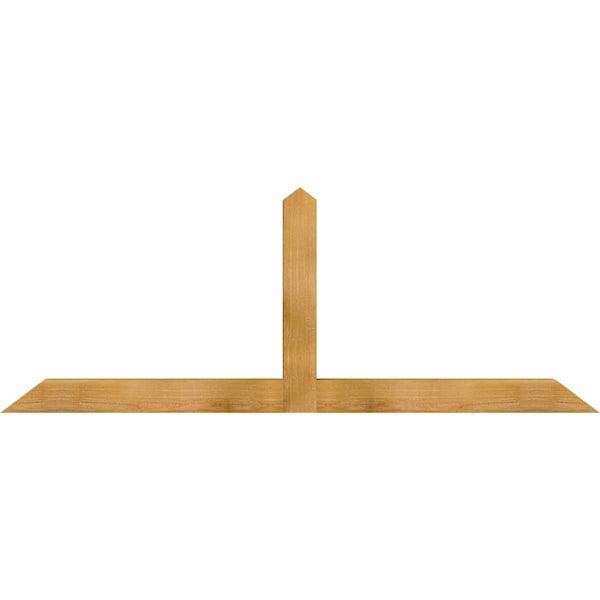 Ekena Millwork Portland Rough Sawn Timber Gable Bracket, Western Red Cedar, 72"W x 27"H x 4"D x 4"F, 9/12 Pitch GBW072X27X0404POR00RWR - main